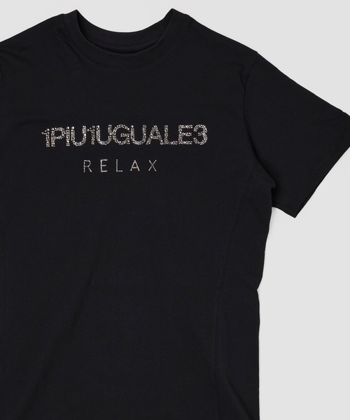 1piu1uguale3 RELAX（ウノピュウノウグァーレトレリラックス）の「【1PIU1UGUALE3 RELAX】 LOGO T-SHIRTS / GRFFITI BACK PRINT / CAMO / RANDOM RHINESTONE（Tシャツ/カットソー・メンズ・ホワイト系1/ホワイト系2/ホワイト系3/ホワイト系4/ホワイト系5/ブラック系1/ブラック系2/ブラック系3/ブラック系4/ブラック系5・SMALL/MEDIUM/LARGE/X-LARGE）」の9枚目の写真