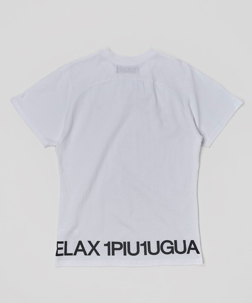 1piu1uguale3 RELAX（ウノピュウノウグァーレトレリラックス）の「【1PIU1UGUALE3 RELAX】 LOGO T-SHIRTS / GRFFITI BACK PRINT / CAMO / RANDOM RHINESTONE（Tシャツ/カットソー・メンズ・ホワイト系1/ホワイト系2/ホワイト系3/ホワイト系4/ホワイト系5/ブラック系1/ブラック系2/ブラック系3/ブラック系4/ブラック系5・SMALL/MEDIUM/LARGE/X-LARGE）」の12枚目の写真