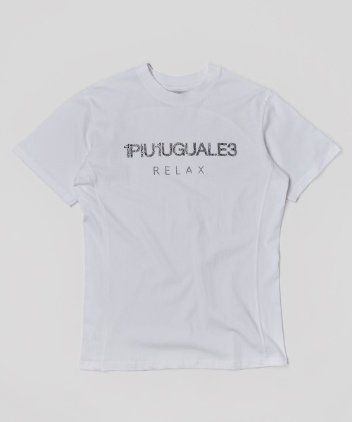 1piu1uguale3 RELAX（ウノピュウノウグァーレトレリラックス）の「【1PIU1UGUALE3 RELAX】 LOGO T-SHIRTS / GRFFITI BACK PRINT / CAMO / RANDOM RHINESTONE（Tシャツ/カットソー・メンズ・ホワイト系1/ホワイト系2/ホワイト系3/ホワイト系4/ホワイト系5/ブラック系1/ブラック系2/ブラック系3/ブラック系4/ブラック系5・SMALL/MEDIUM/LARGE/X-LARGE）」の17枚目の写真
