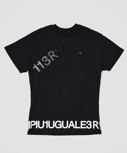 1piu1uguale3 RELAX（ウノピュウノウグァーレトレリラックス）の「【1PIU1UGUALE3 RELAX】 LOGO T-SHIRTS / GRFFITI BACK PRINT / CAMO / RANDOM RHINESTONE（Tシャツ/カットソー・メンズ・ホワイト系1/ホワイト系2/ホワイト系3/ホワイト系4/ホワイト系5/ブラック系1/ブラック系2/ブラック系3/ブラック系4/ブラック系5・SMALL/MEDIUM/LARGE/X-LARGE）」の21枚目の写真