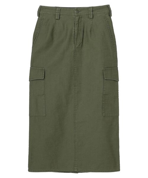 AMERICAN HOLIC(アメリカンホリック)の「スラブアウトポケットスカート(スカート・レディース・カーキ・S/L/M)」の12枚目の写真
