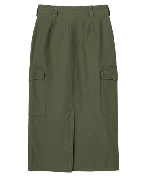 AMERICAN HOLIC(アメリカンホリック)の「スラブアウトポケットスカート(スカート・レディース・カーキ・S/L/M)」の13枚目の写真