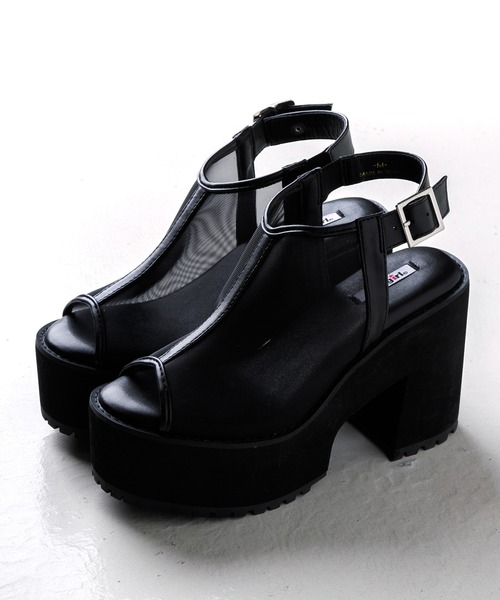 attagirl（アタガール）の「厚底プラットフォームバルキーサンダル（サンダル・レディース・ブラック/アイボリー/ブラック系その他・LL/S/M/L）」の11枚目の写真