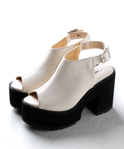 attagirl（アタガール）の「厚底プラットフォームバルキーサンダル（サンダル・レディース・ブラック/アイボリー/ブラック系その他・LL/S/M/L）」の20枚目の写真
