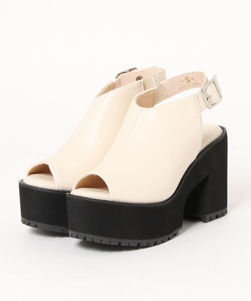 attagirl（アタガール）の「厚底プラットフォームバルキーサンダル（サンダル・レディース・ブラック/アイボリー/ブラック系その他・LL/S/M/L）」の22枚目の写真