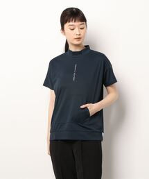 [トミーヒルフィガーゴルフ] レディース 裾ロゴ モックネックシャツ　 