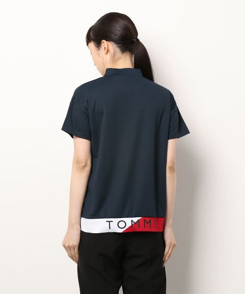 TOMMY HILFIGER GOLF（トミー ヒルフィガー ゴルフ）の「[トミーヒルフィガーゴルフ] レディース 裾ロゴ モックネックシャツ　 （その他トップス・レディース・ホワイト/ピンク/ネイビー/イエロー・M/S/L/LL）」の6枚目の写真