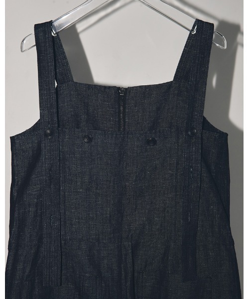 TODAYFUL（トゥデイフル）の「フロントジップサロペット（サロペット/オーバーオール・レディース・インディゴブルー・36inch/38inch）」の18枚目の写真