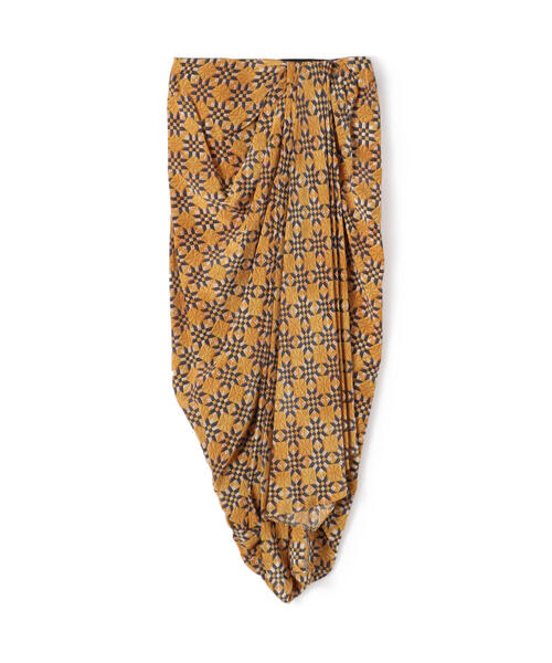 ISABEL MARANT（イザベルマラン）の「ISABEL MARANT CANDICE シルク プリントアシンメトリックスカート（スカート・レディース・オレンジ系その他2・36）」の9枚目の写真