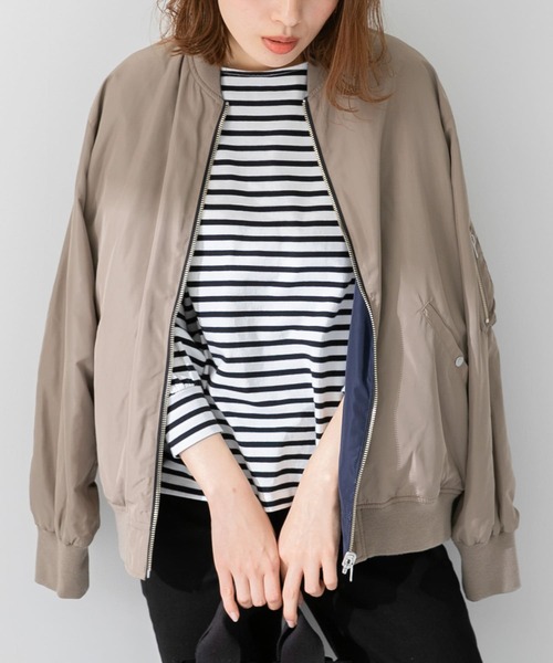 URBAN RESEARCH Sonny Label（アーバンリサーチサニーレーベル）の「ボーダードルマンプルオーバー（Tシャツ/カットソー・レディース・ブラック/ベージュ/ブルー/グリーン・FREE）」の2枚目の写真