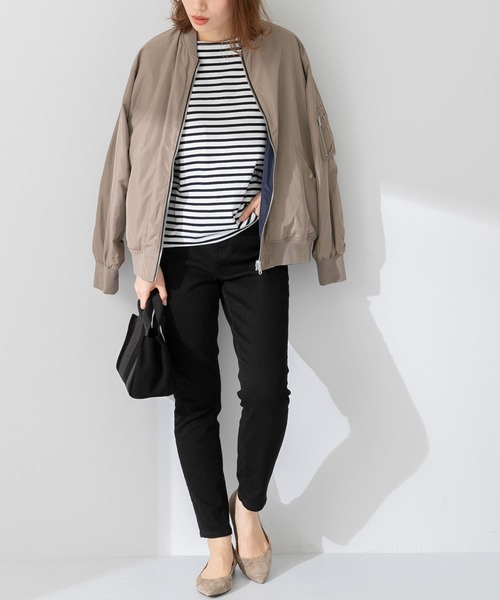 URBAN RESEARCH Sonny Label（アーバンリサーチサニーレーベル）の「ボーダードルマンプルオーバー（Tシャツ/カットソー・レディース・ブラック/ベージュ/ブルー/グリーン・FREE）」の16枚目の写真