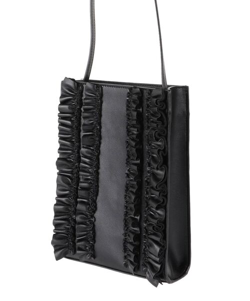 merry jenny(メリージェニー)の「フリルスクエアショルダーbag(ショルダーバッグ・レディース・ブラック/アイボリー・FREE)」の9枚目の写真