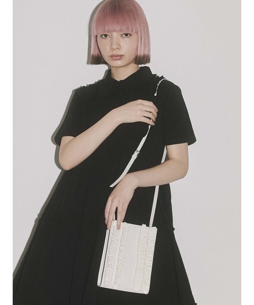 merry jenny(メリージェニー)の「フリルスクエアショルダーbag(ショルダーバッグ・レディース・ブラック/アイボリー・FREE)」の19枚目の写真