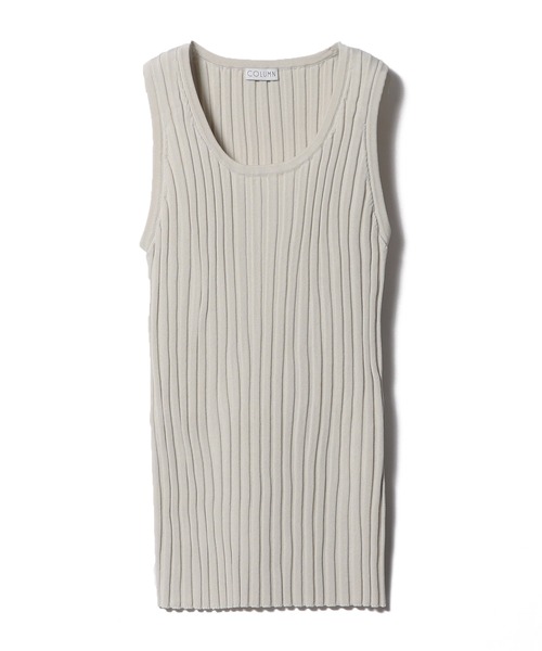 COLUMN（コラム）の「COLUMN / リブニットタンクトップ（タンクトップ