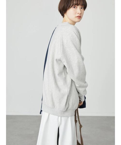 AMERICAN HOLIC（アメリカンホリック）の「切り替えVネックロゴ裏毛プルオーバー（スウェット・レディース・マルチ/ホワイト系その他・FREE）」の10枚目の写真