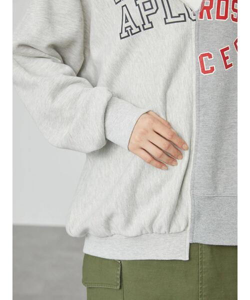 AMERICAN HOLIC（アメリカンホリック）の「切り替えVネックロゴ裏毛プルオーバー（スウェット・レディース・マルチ/ホワイト系その他・FREE）」の13枚目の写真