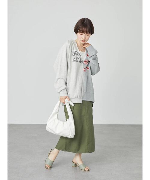 AMERICAN HOLIC（アメリカンホリック）の「切り替えVネックロゴ裏毛プルオーバー（スウェット・レディース・マルチ/ホワイト系その他・FREE）」の14枚目の写真