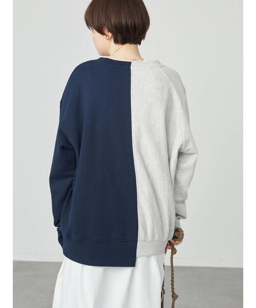 AMERICAN HOLIC（アメリカンホリック）の「切り替えVネックロゴ裏毛プルオーバー（スウェット・レディース・マルチ/ホワイト系その他・FREE）」の17枚目の写真