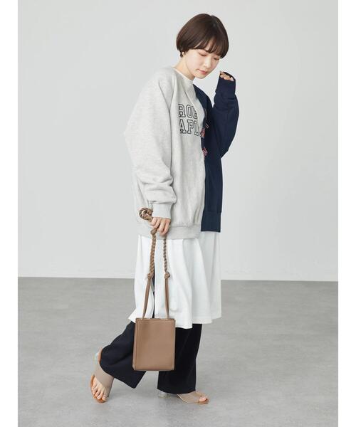 AMERICAN HOLIC（アメリカンホリック）の「切り替えVネックロゴ裏毛プルオーバー（スウェット・レディース・マルチ/ホワイト系その他・FREE）」の19枚目の写真