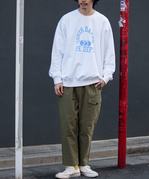 GLOSTER（グロスター）の「【GLOSTER/グロスター】ミリタリーリップストップ バルーンイージーパンツ（カーゴパンツ・メンズ・ホワイト/ブラック/オリーブ・MEDIUM/LARGE）」の15枚目の写真