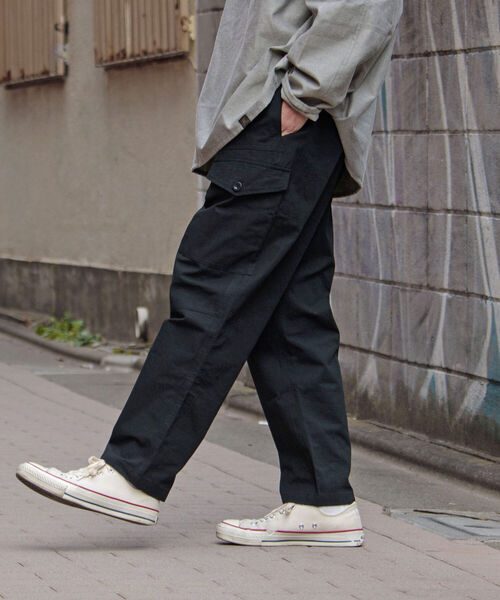 GLOSTER（グロスター）の「【GLOSTER/グロスター】ミリタリーリップストップ バルーンイージーパンツ（カーゴパンツ・メンズ・ホワイト/ブラック/オリーブ・MEDIUM/LARGE）」の16枚目の写真