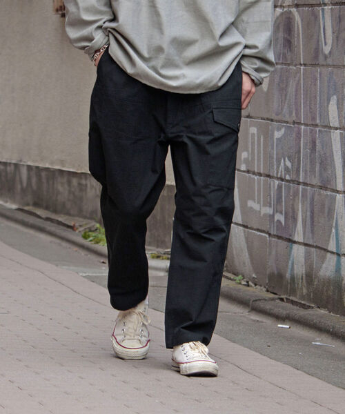 GLOSTER（グロスター）の「【GLOSTER/グロスター】ミリタリーリップストップ バルーンイージーパンツ（カーゴパンツ・メンズ・ホワイト/ブラック/オリーブ・MEDIUM/LARGE）」の12枚目の写真