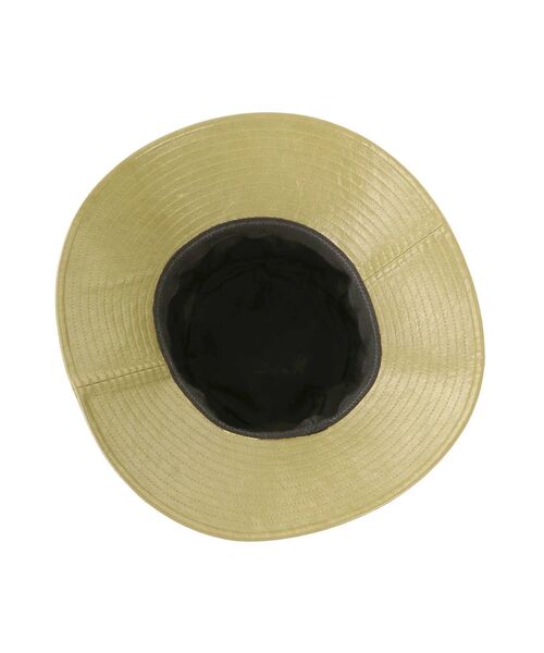 EMODA（エモダ）の「フェイクレザーバケットハット（ハット・レディース・アイボリー/ブラック・FREE）」の4枚目の写真