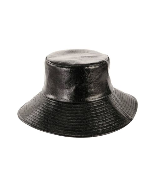 EMODA（エモダ）の「フェイクレザーバケットハット（ハット・レディース・アイボリー/ブラック・FREE）」の17枚目の写真