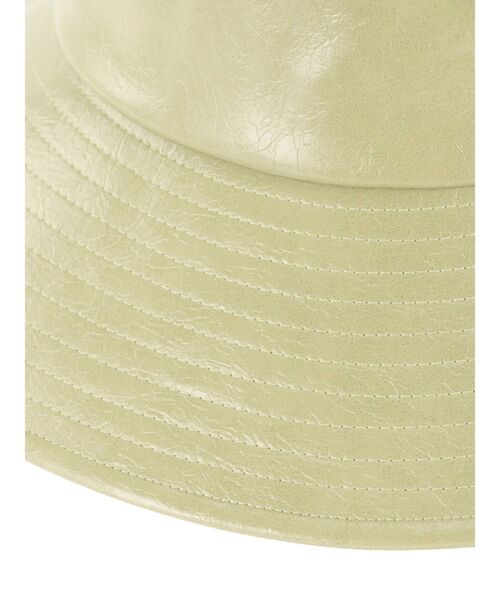 EMODA（エモダ）の「フェイクレザーバケットハット（ハット・レディース・アイボリー/ブラック・FREE）」の21枚目の写真