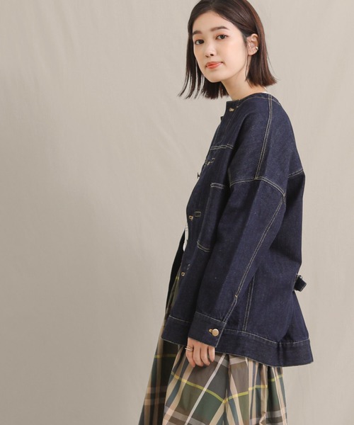 Gready Brilliant（グレディブリリアン）の「web限定 デニムノーカラージャケット（デニムジャケット・レディース・ワンウォッシュ・FREE）」の17枚目の写真