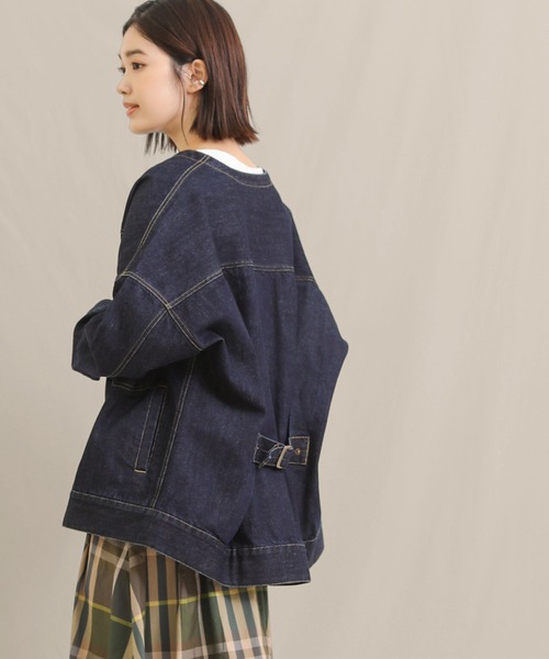 Gready Brilliant（グレディブリリアン）の「web限定 デニムノーカラージャケット（デニムジャケット・レディース・ワンウォッシュ・FREE）」の16枚目の写真