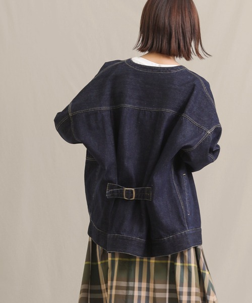 Gready Brilliant（グレディブリリアン）の「web限定 デニムノーカラージャケット（デニムジャケット・レディース・ワンウォッシュ・FREE）」の14枚目の写真