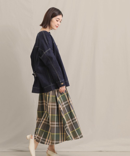 Gready Brilliant（グレディブリリアン）の「web限定 デニムノーカラージャケット（デニムジャケット・レディース・ワンウォッシュ・FREE）」の7枚目の写真