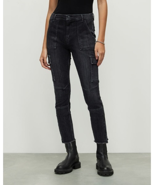 ALLSAINTS(オールセインツ)の「DURAN MID-RISE SKINNY CARGO JEANS | DURAN ミッドライズ スキニー カーゴ ジーンズ(デニムパンツ・レディース・ブラック・25/26/27/24)」の13枚目の写真