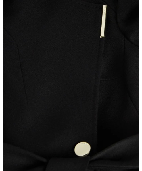 Ted Baker(テッドベーカー)の「ROSECH ウール ロングラップコート(ブラック)(チェスターコート・レディース・ブラック・0/2/3/1)」の7枚目の写真