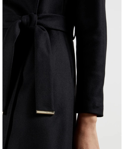 Ted Baker(テッドベーカー)の「ROSECH ウール ロングラップコート(ブラック)(チェスターコート・レディース・ブラック・0/2/3/1)」の8枚目の写真