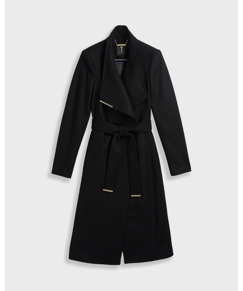 Ted Baker(テッドベーカー)の「ROSECH ウール ロングラップコート(ブラック)(チェスターコート・レディース・ブラック・0/2/3/1)」の11枚目の写真