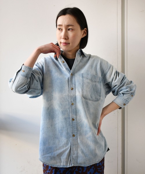 Johnbull（ジョンブル）の「【rebear Vintage】リメイクデニムシャツ