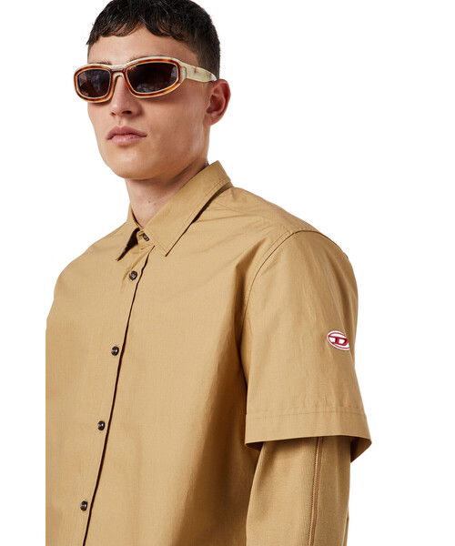 DIESEL（ディーゼル）の「メンズ シャツ サステナブル（シャツ/ブラウス・メンズ・ブラック/ホワイト/ベージュ・XX-LARGE/LARGE/X-LARGE/MEDIUM/SMALL/X-SMALL）」の9枚目の写真