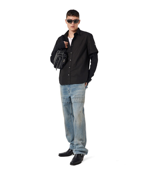 DIESEL（ディーゼル）の「メンズ シャツ サステナブル（シャツ/ブラウス・メンズ・ブラック/ホワイト/ベージュ・XX-LARGE/LARGE/X-LARGE/MEDIUM/SMALL/X-SMALL）」の13枚目の写真