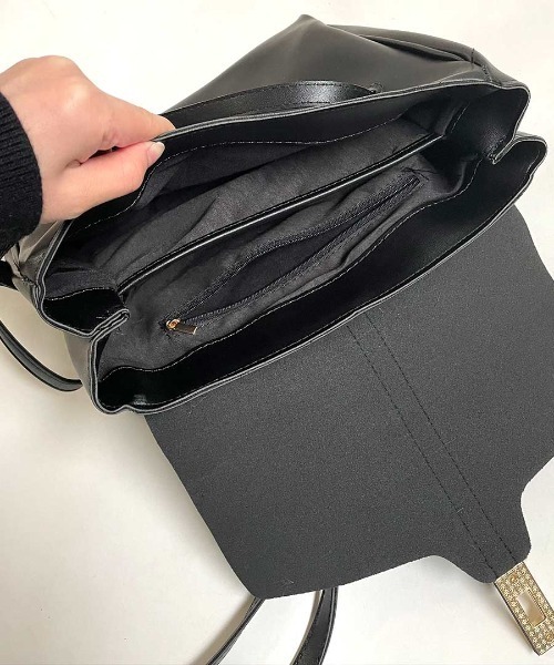 shopnikoniko(ショップニコニコ)の「合成皮革スクエアトートバッグ(トートバッグ・レディース・ブラック/ブラウン・フリー)」の19枚目の写真