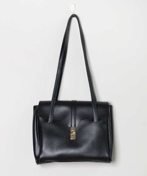 shopnikoniko(ショップニコニコ)の「合成皮革スクエアトートバッグ(トートバッグ・レディース・ブラック/ブラウン・フリー)」の6枚目の写真