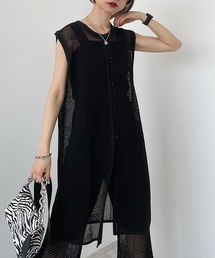 PAGEBOY | メッシュロングベストカーディガン(カーディガン/ボレロ)