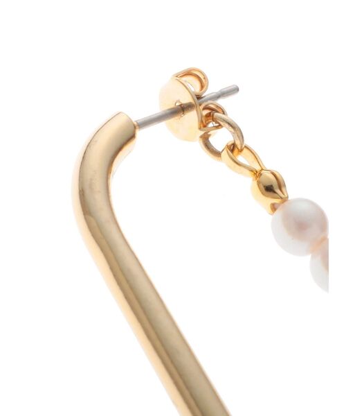 LAGUNAMOON（ラグナムーン）の「LADYフェイクパールミックスラウンドピアス（ピアス（両耳用）・レディース・アイボリー・FREE）」の3枚目の写真