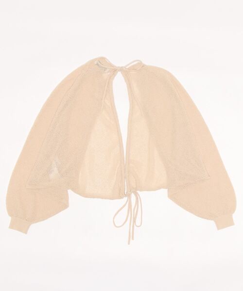 emmi メッシュボレロカーディガン emmi（エミ）の「【emmi atelier】メッシュボレロカーディガン