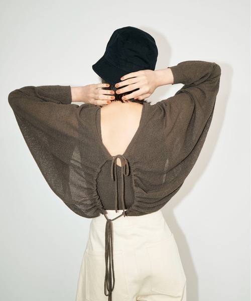 emmi メッシュボレロカーディガン emmi（エミ）の「【emmi atelier】メッシュボレロカーディガン