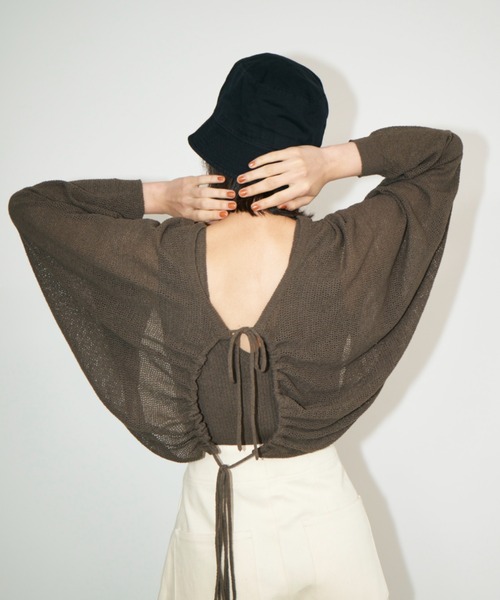 emmi（エミ）の「【emmi atelier】メッシュボレロカーディガン
