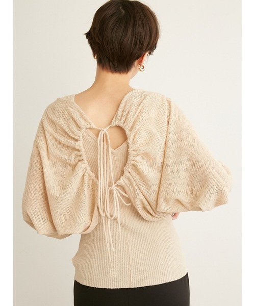 emmi（エミ）の「【emmi atelier】メッシュボレロカーディガン