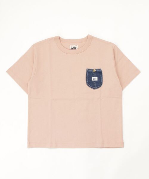 Lee（リー）の「Lee/リー　キッズ デニムポケットＴシャツ（Tシャツ/カットソー・キッズ・ホワイト/ブラック/ピンク・130/150）」の3枚目の写真