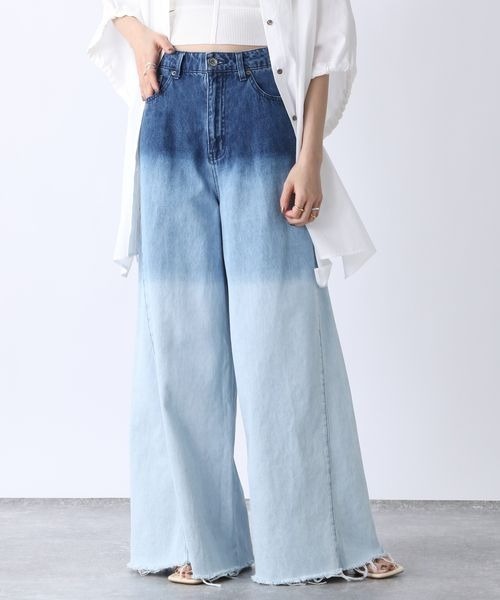 JEANASIS(ジーナシス)の「スーパーバギーデニムパンツ/283307(デニムパンツ・レディース・ブラック/ブルー/ライトブルー/ブルー系その他・SMALL/MEDIUM)」の9枚目の写真